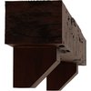 Ekena Millwork Kit w/ Ashford Corbels, NaturaL Pecan, 4"H x 8"D x 48"W Pecky Cypress Faux Wood Fireplace ManteL MANUPC04X08X48ASPE